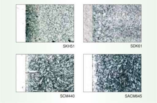 Microstructures after radical nitriding